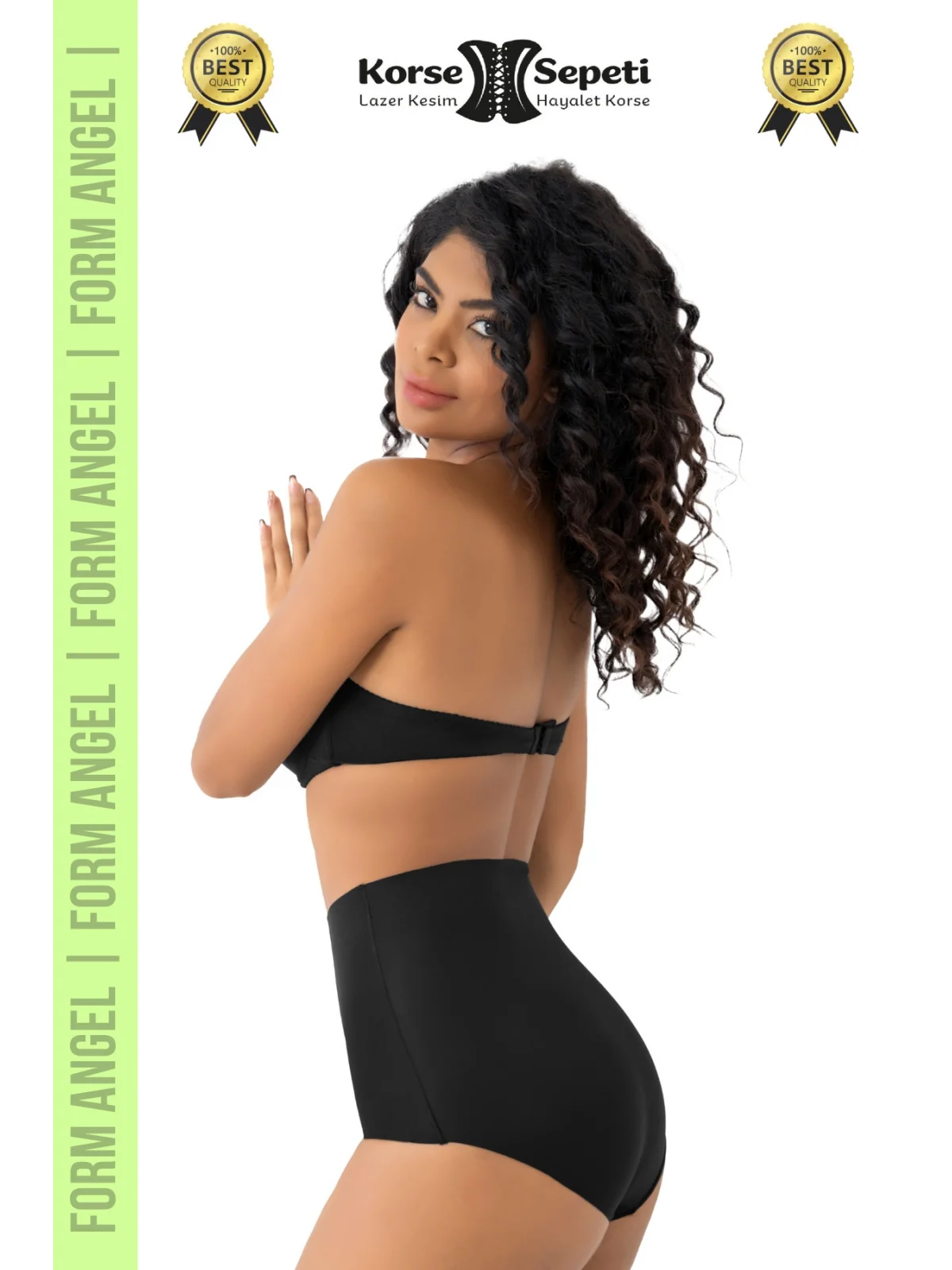 #Korse İz Yapmayan 2 Beden Küçülten Kaymaz Toparlayıcı Lazer Kesim Slip Korse 2li Set