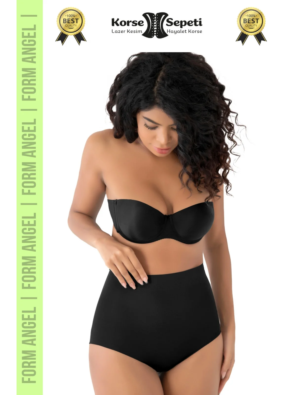 #Korse İz Yapmayan 2 Beden Küçülten Kaymaz Toparlayıcı Lazer Kesim Slip Korse 4lü Set