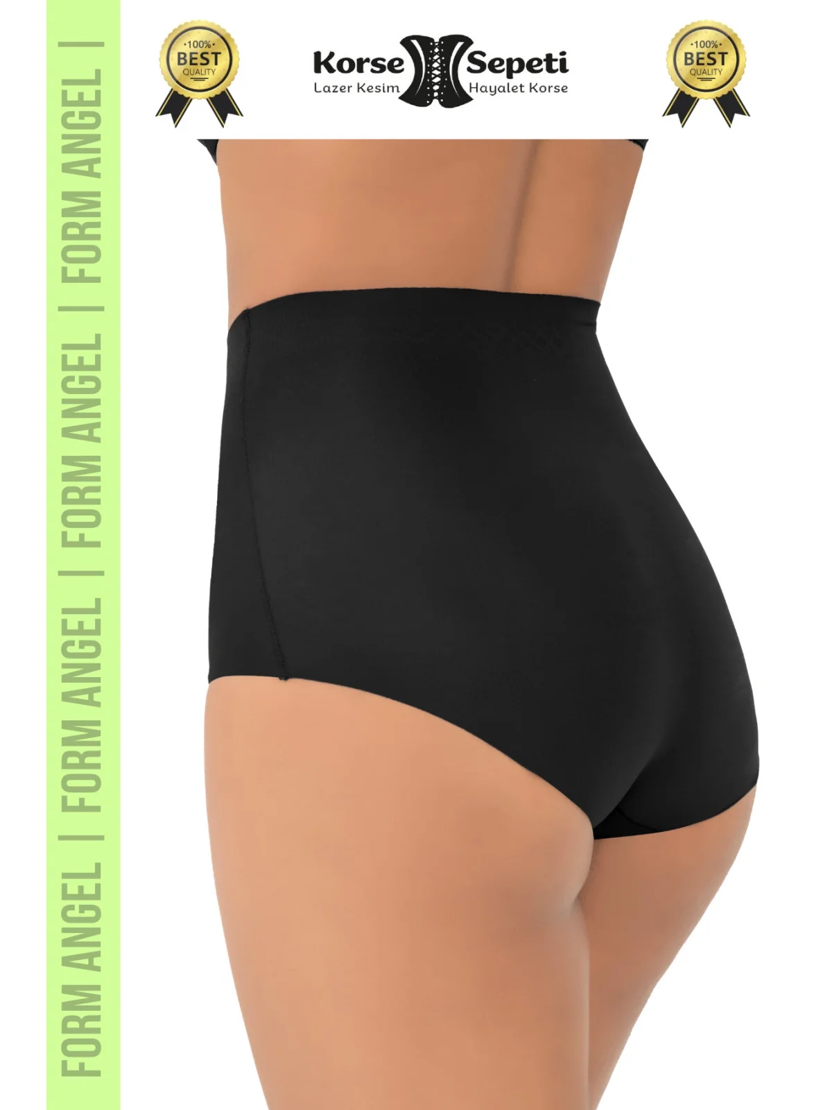 #Korse İz Yapmayan 2 Beden Küçülten Kaymaz Toparlayıcı Lazer Kesim Slip Korse 6lı Set