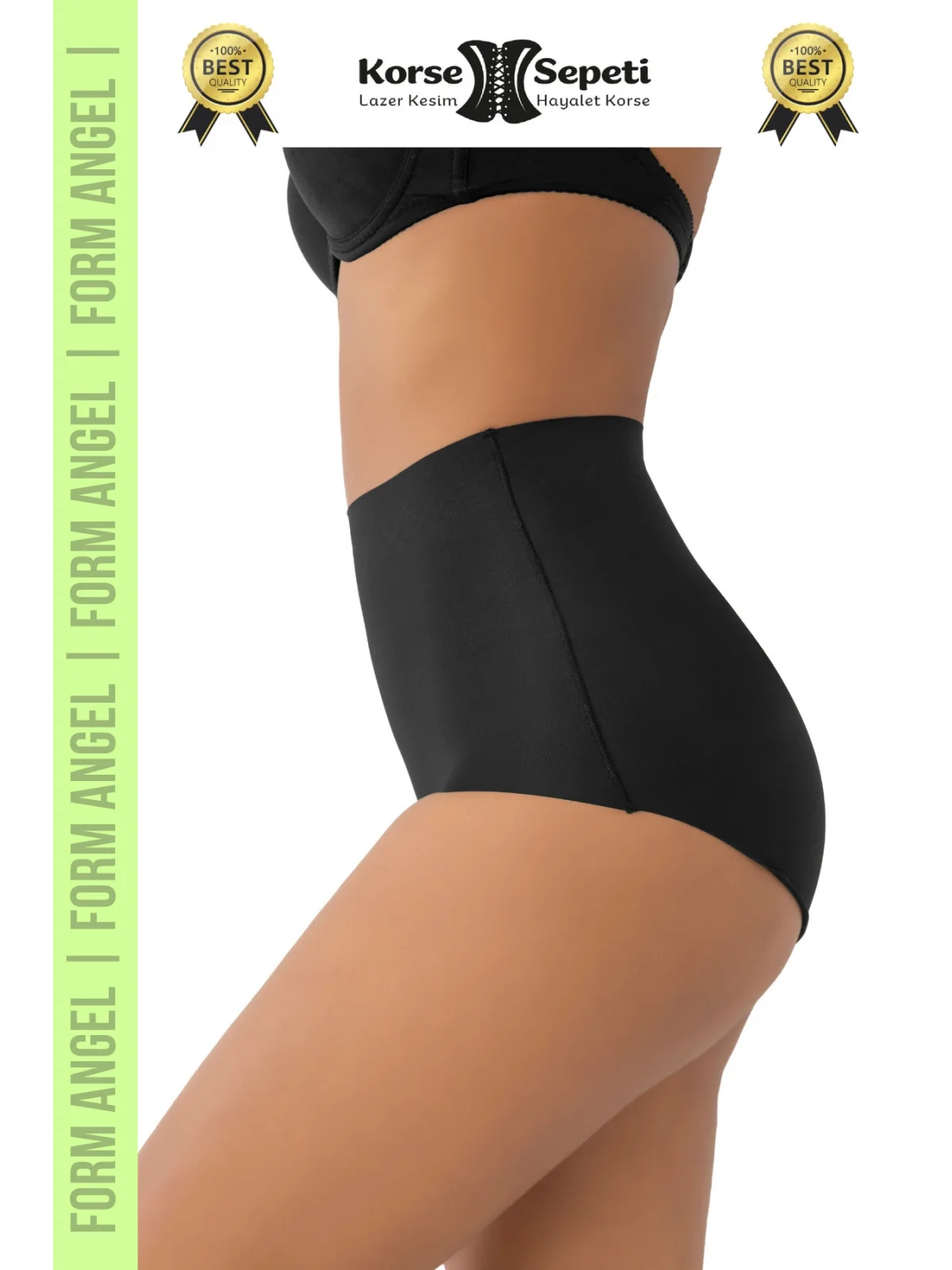 #Korse İz Yapmayan 2 Beden Küçülten Kaymaz Toparlayıcı Lazer Kesim Slip Korse 6lı Set