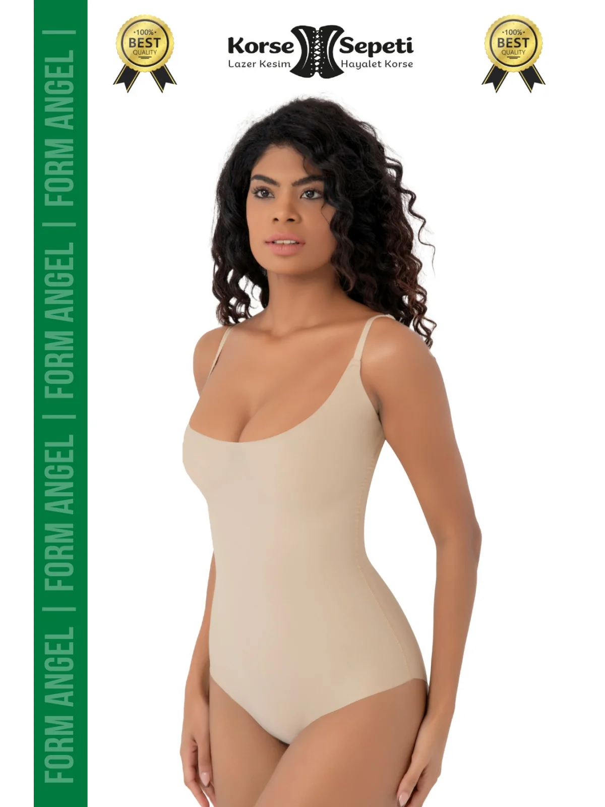 #Korse Kayma Önleyen 2 Beden Küçülten İz Yapmayan Lazer Kesim Göğüs Destekli Body Korse 2li Set