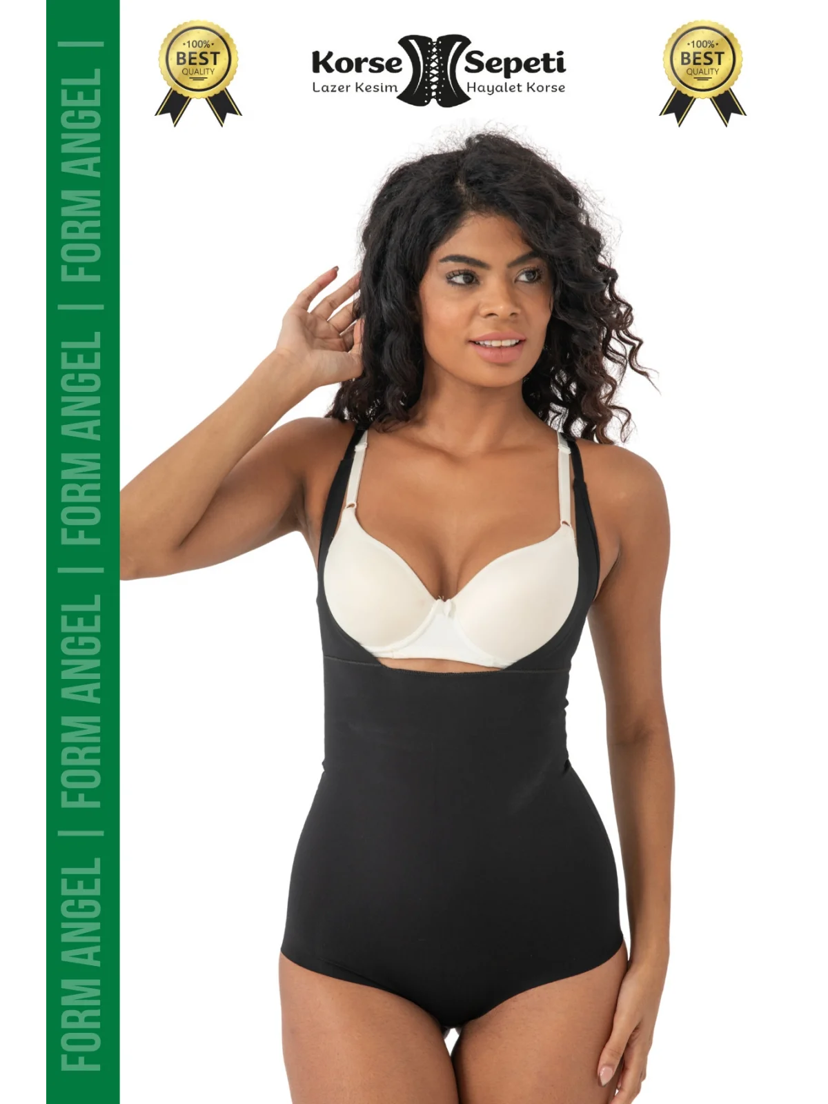 #Korse Kayma Önleyen 2 Beden Küçülten İz Yapmayan Lazer Kesim Göğüs Destekli Body Korse 2li Set