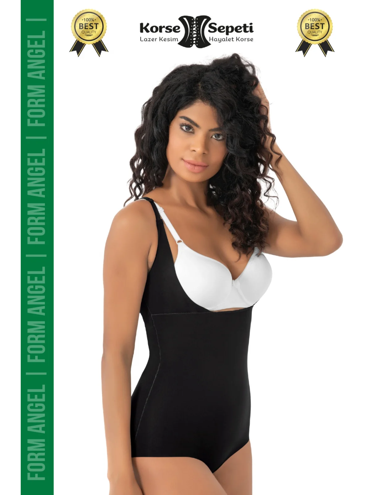#Korse Kayma Önleyen 2 Beden Küçülten İz Yapmayan Lazer Kesim Göğüs Destekli Body Korse 4lü Set