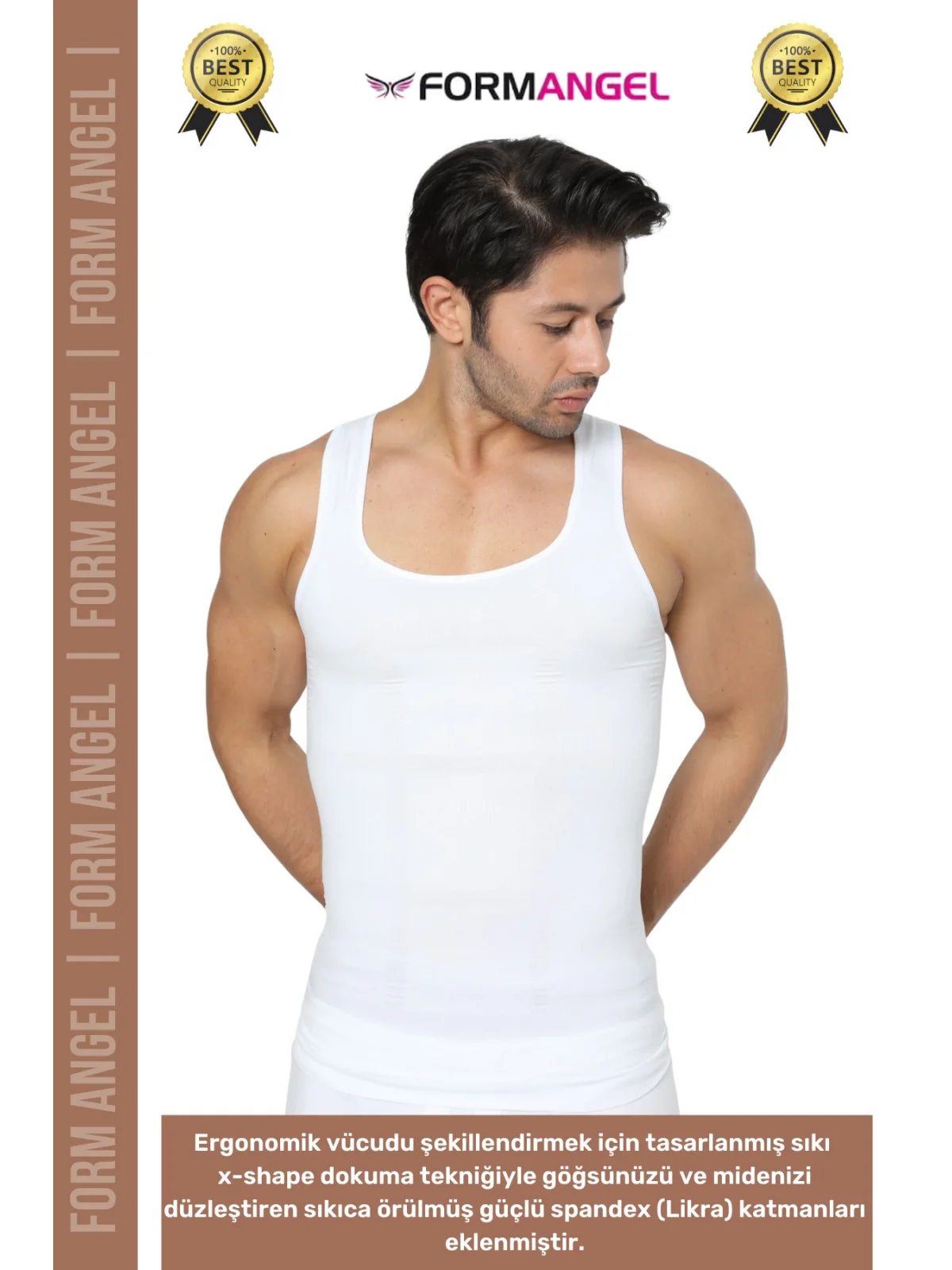 #ErkekKorse Dik Duruş Vücut Bel Göğüs Toparlayıcı Göbek Sıkılaştırıcı Erkek Korse Atlet 4lü Set