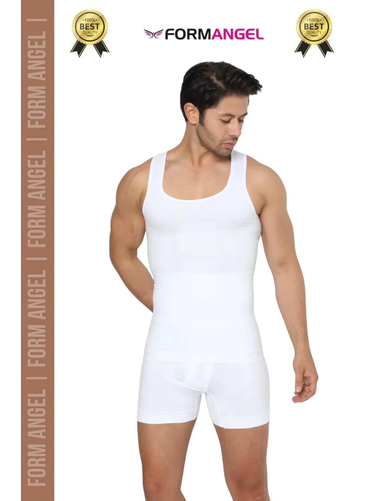#ErkekKorse Dik Duruş Vücut Bel Göğüs Toparlayıcı Göbek Sıkılaştırıcı Erkek Korse Atlet 2li Set