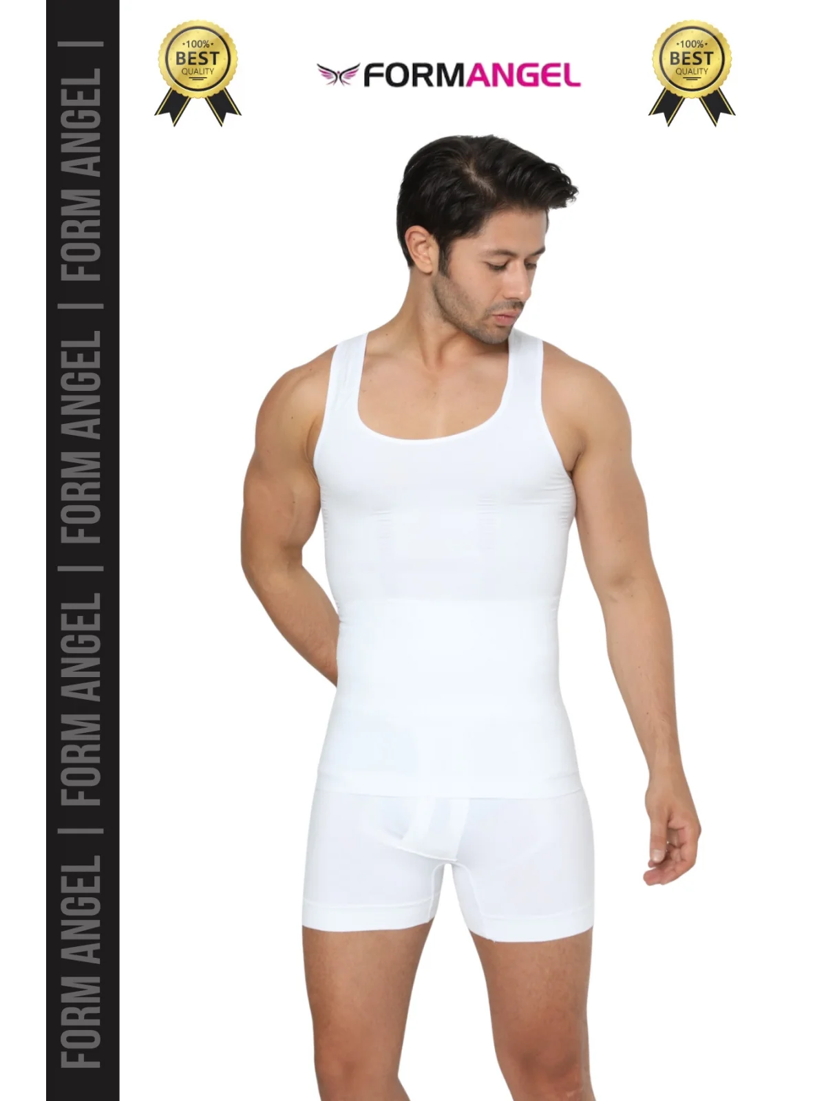 #ErkekKorse Dik Duruş Vücut Bel Göğüs Toparlayıcı Göbek Sıkılaştırıcı Erkek Korse Atlet 2li Set