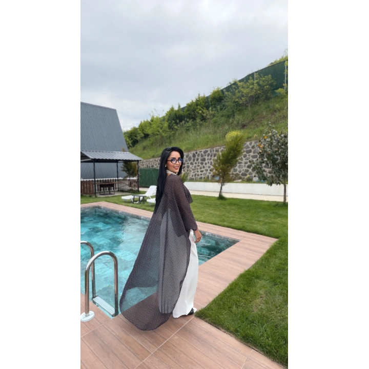 NM Puantiye Panço Bluz Siyah