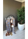 NM Karışık Desenli Kimono-Pantolon Takım Yeşil