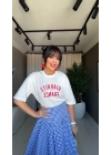 Qu Baskılı Beyaz Tshirt