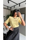 Vatkalı Limon Sarısı Tshirt