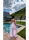 Askılı Tül Takım Pembe