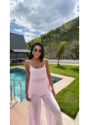 Askılı Tül Takım Pembe