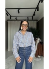 Kareli Oduncu Mavi Gömlek