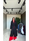 Kaşe Uzun Siyah Kaban