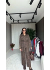 Leopar Jean Ceket Pantolon Takım