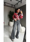 Orjinal Markalı Geniş Paça Gri Jean