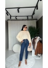 Triko Oversize Bej Kazak