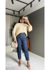 Triko Oversize Bej Kazak