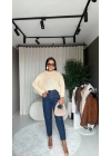 Triko Oversize Bej Kazak