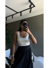 Zımbalı Body Beyaz