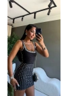 Zımbalı Body Siyah