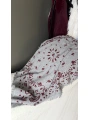 Qu Gri Bordo Şal
