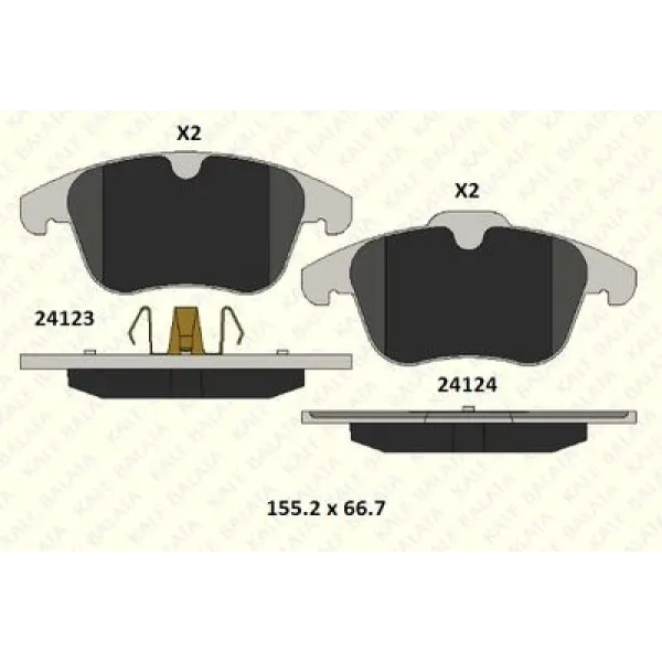 Ford Mondeo 1.6 TDCi 2011-2015 Ön Fren Balatası - KALE