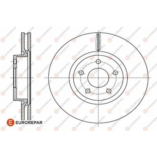 Ford Mondeo 1.6 TDCi 2011-2015 Ön Fren Diski - EUROREPAR (1 ADET)