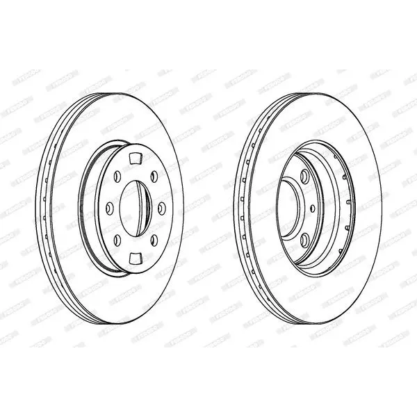 Hyundai Accent Era 1.5 CRDi 2005-2010 Ön Fren Diski - FERODO (TAKIM)