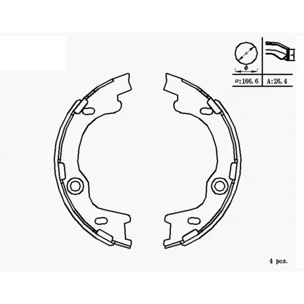 Kia Sportage 1.6 Benzin 2011-2015 El Fren Balatası - MGA (2.Tip)