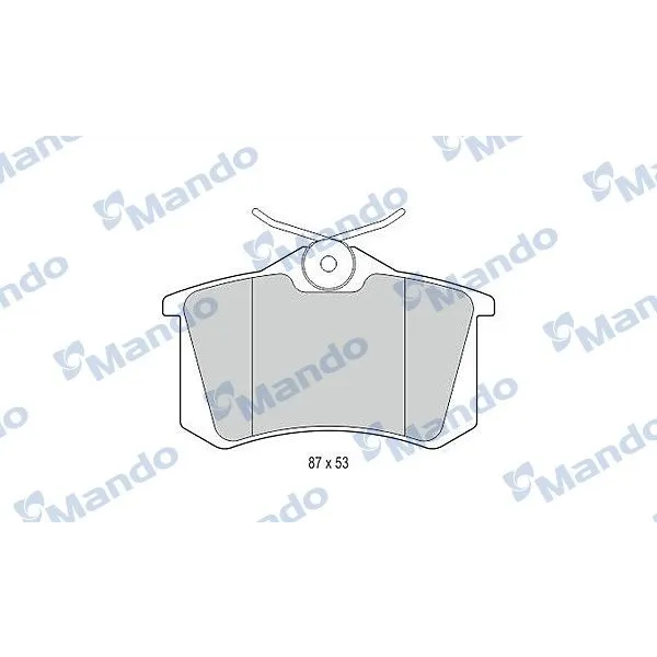 Peugeot 307 Arka Fren Balatası - MANDO