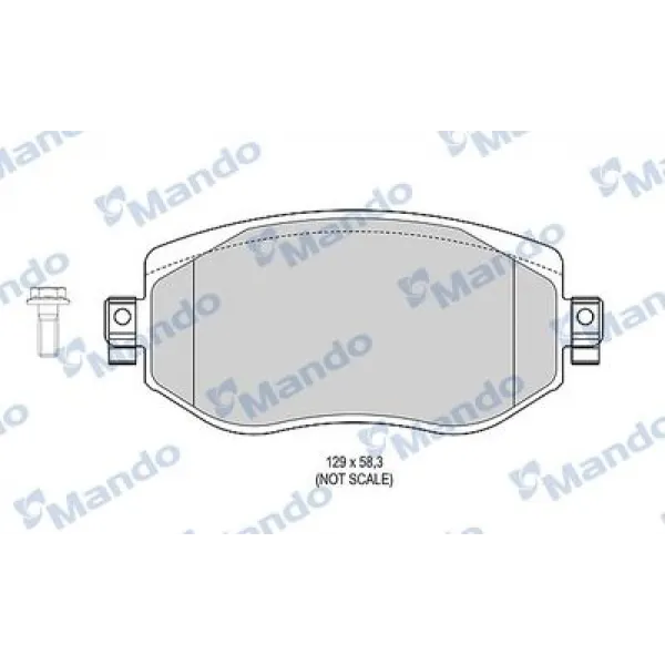 Renault Megane IV Ön Fren Balatası - MANDO