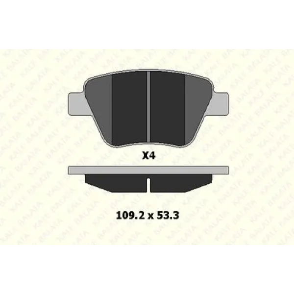 Volkswagen Caddy 1.6 TDi 2010-2015 Arka Fren Balatası - KALE