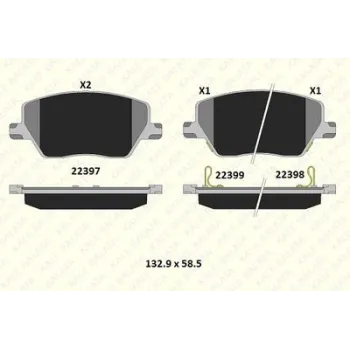 Fiat Egea 1.4 Fire 2015- Ön Fren Balatası - KALE