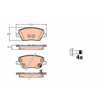 Fiat Egea Ön Fren Balatası - TRW