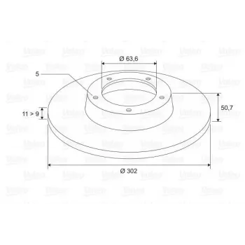 Ford Mondeo 1.6 TDCi 2011-2015 Arka Fren Diski - VALEO (TAKIM)