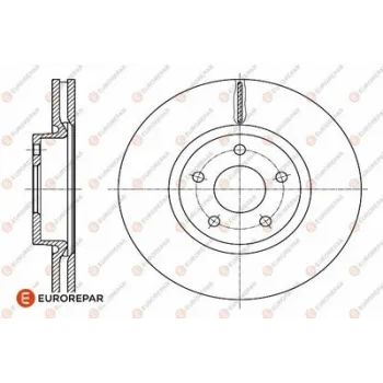 Ford Mondeo 1.6 TDCi 2011-2015 Ön Fren Diski - EUROREPAR (1 ADET)