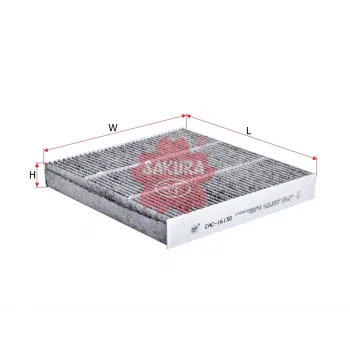 Honda Civic FC5 1.6 2016-2022 Karbonlu Polen Filtresi - SAKURA