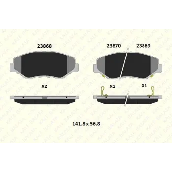 Honda Civic FC5 1.6 2016-2022 Ön Fren Balatası - KALE