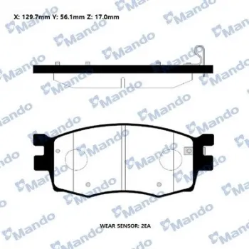 Hyundai Accent Era 1.5 CRDi 2005-2010 Ön Fren Balatası - MANDO