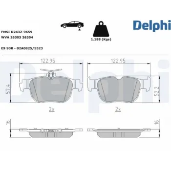 Seat Leon 1.0 eTsi Dsg 2021- Arka Fren Baltası - DELPHI