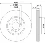 Skoda Kamiq 1.5 TSi 2020- Ön Fren Diski 276MM - HELLA (DXDB/ 1 ADET)