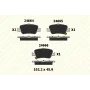 Toyota Corolla 1.6 2013-2018 Arka Fren Balatası - KALE