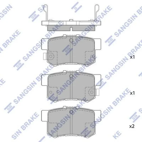 Honda Civic 1.6 2006-2016 Arka Fren Balatası - HI-Q