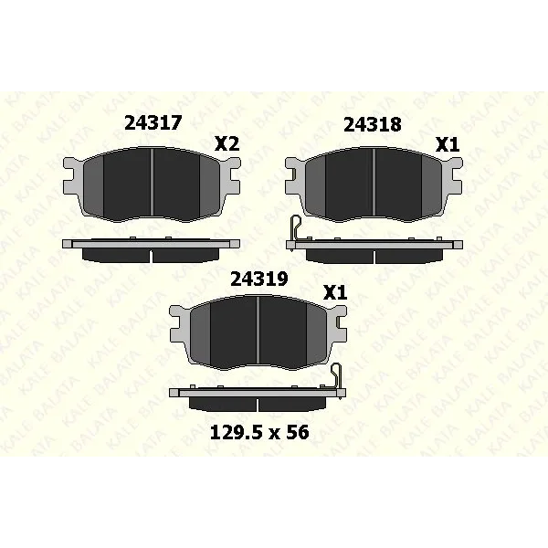 Hyundai Accent Era 1.5 CRDi 2005-2010 Ön Fren Balatası - KALE