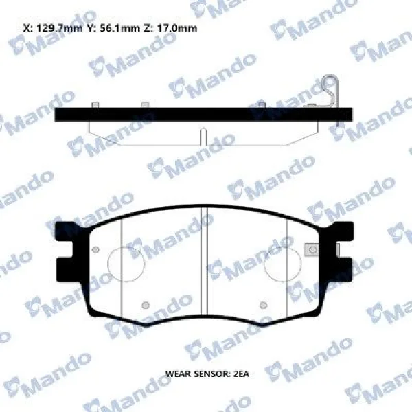 Hyundai Accent Era 1.5 CRDi 2005-2010 Ön Fren Balatası - MANDO