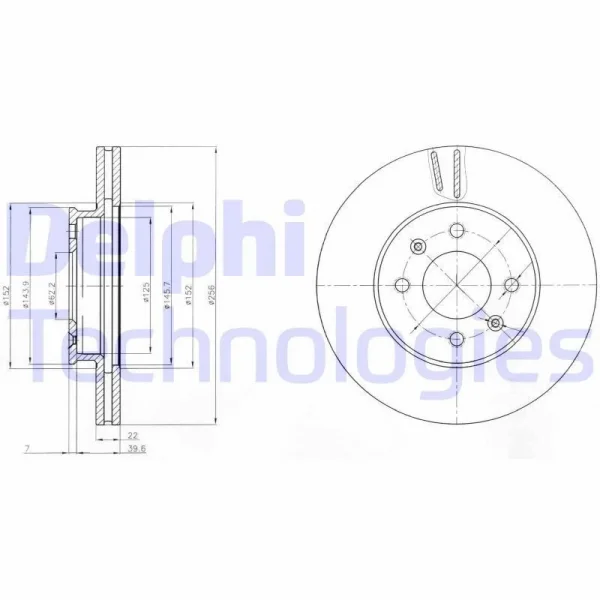 Hyundai Accent Era 1.5 CRDi 2005-2010 Ön Fren Diski - DELPHI (TAKIM)