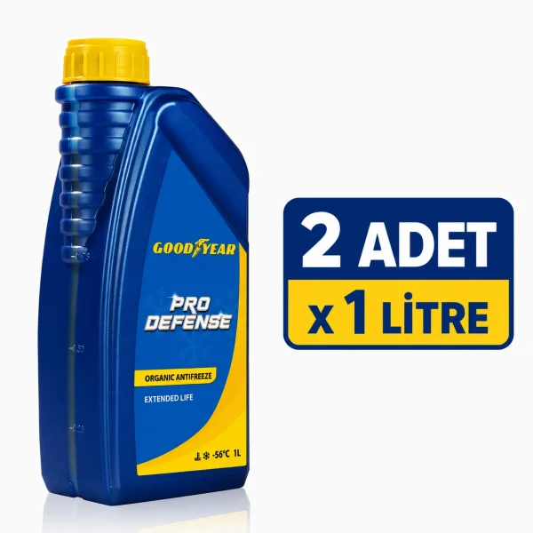 KIRMIZI ORGANİK ANTİFRİZ -56 °C 1 LT - GOODYEAR (2 ADET)