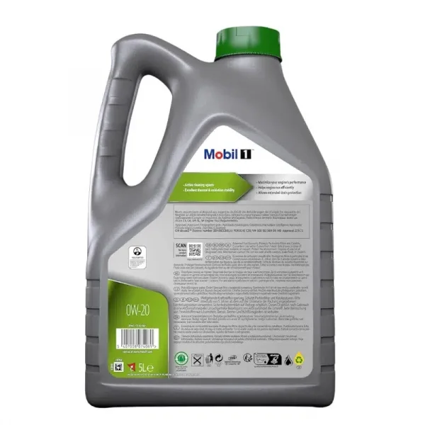 Mobil 1 ESP X2 0W20 Motor Yağı 5 L ÜT:2026