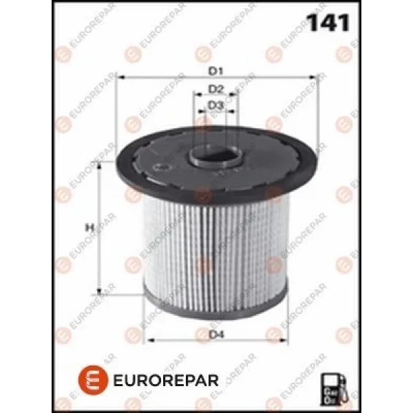 Toyota Hilux 2.5 D-4D 4x4 2010-2015 Yakıt Filtresi - EUROREPAR